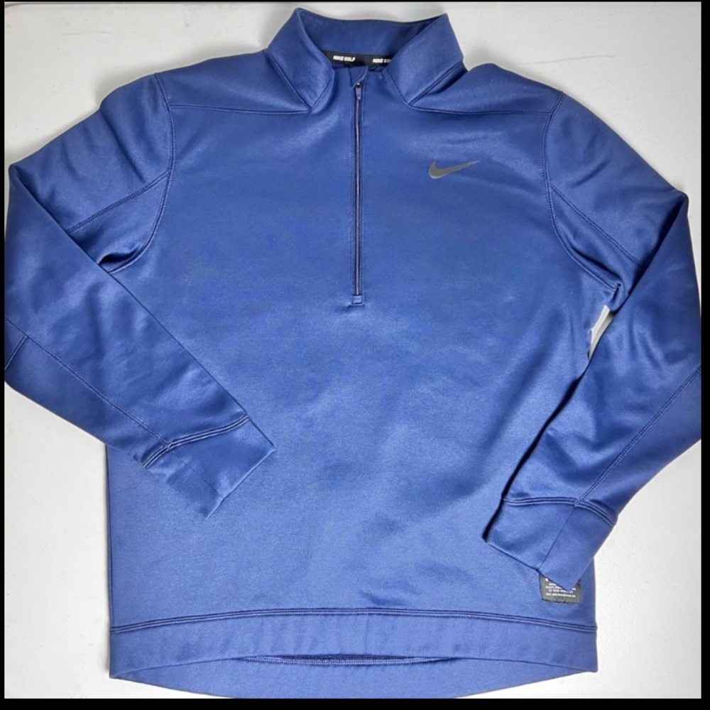 Blue Quarter-Zip Pullover